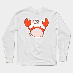 Kawaii Crab Rave Long Sleeve T-Shirt